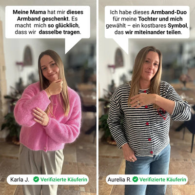 Mutter-Tochter Herzarmbänder